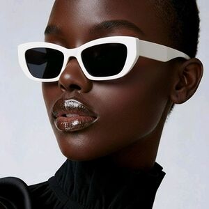 Elegant White Sunglasses for Women